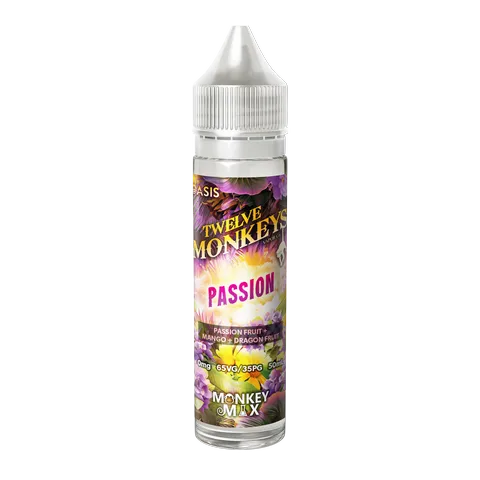 12 Monkeys Oasis Passion 50ml On Black Background