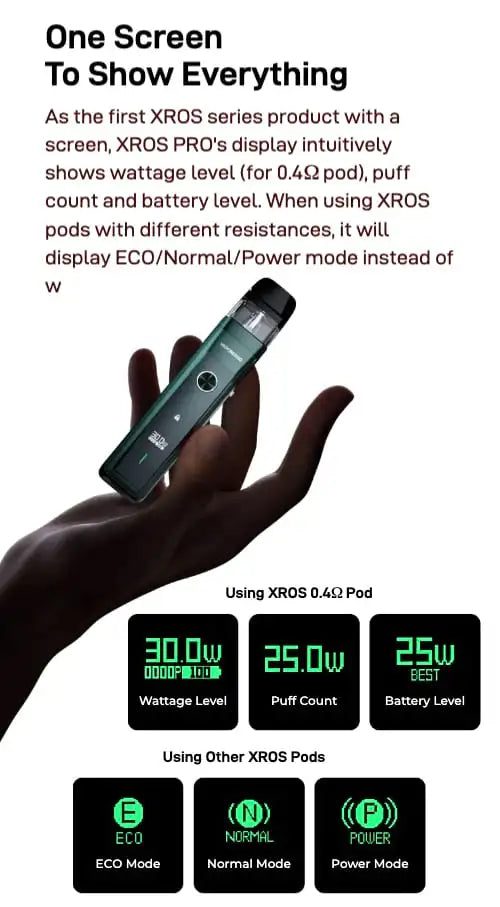 9 vaporesso xros pro pod vape kit