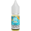 cloud nurdz bar juice 10ml peach blue razz ice nic salts 10mg bottle on a clear background