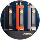 dotmod dotbox power out 100 watts three on display on white background