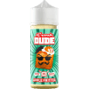 french dude 100ml apple fritter vape juice bottle on a clear background