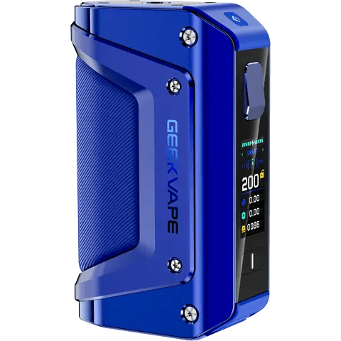 geekvape aegis legend 3 blue mod on clear background