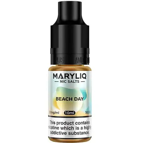 Lost Mary MaryLiq Beach Day Nic Salt E-Liquids on white background.