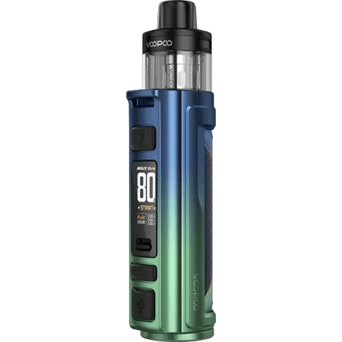 VooPoo Argus Pro 2 Pod Kit Lake Blue Front On Clear Background