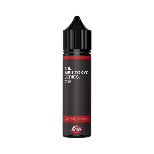 Aisu Tokyo Series 50ml Shortfill E-Liquid Menthol Cherry On White Background