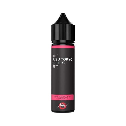 Aisu Tokyo Series 50ml Shortfill E-Liquid Pink Raspberry Lemonade On White Background