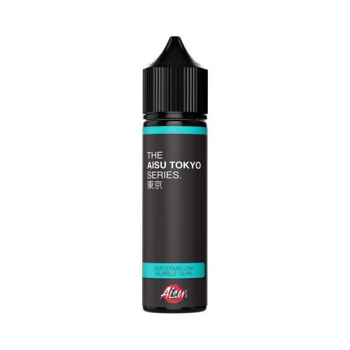 Aisu Tokyo Series 50ml Shortfill E-Liquid Watermelon Bubble Gum On White Background