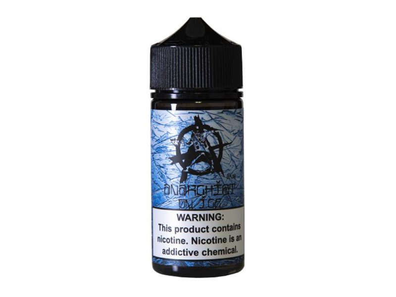 Anarchist On Ice 100ml Shortfill E-Liquids Blue on Ice On White Background