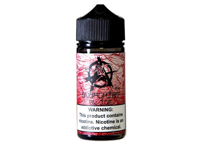 Anarchist On Ice 100ml Shortfill E-Liquids Red on Ice On White Background