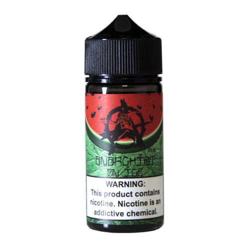 Anarchist On Ice 100ml Shortfill E-Liquids Watermelon on Ice On White Background