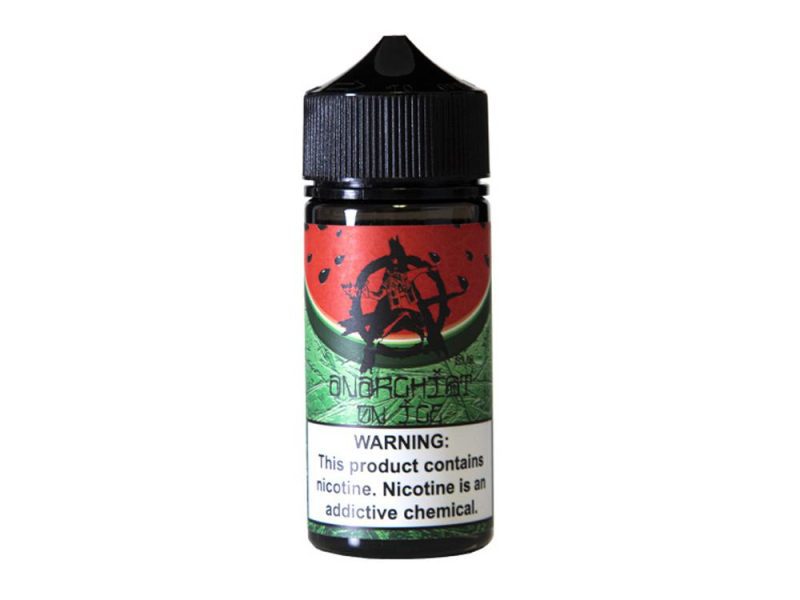 Anarchist On Ice 100ml Shortfill E-Liquids Watermelon on Ice On White Background