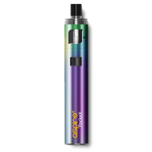 Aspire PockeX Starter Kit Rainbow On White Background