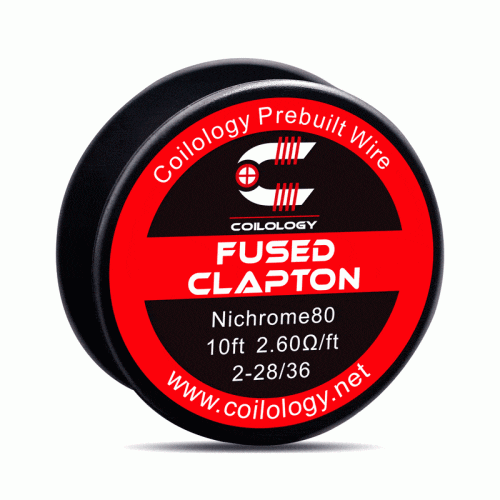 Coilology Performance DIY Resistance Wire Fused Clapton 2-28/36 ni80 On White Background