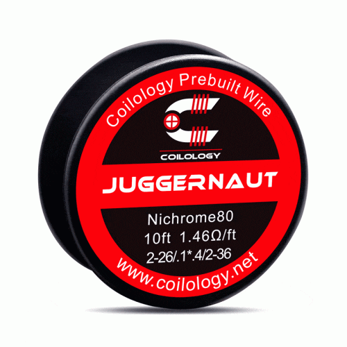 Coilology Performance DIY Resistance Wire Juggernaut 2-26/.1*.4/2-36 ni80 On White Background