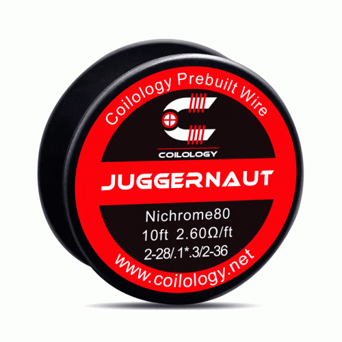 Coilology Performance DIY Resistance Wire Juggernaut 2-28/.1*.4/2-36 ni80 On White Background