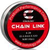 Coilology Prebuilt Performance Coils Chain Link 4-28 0.32ohm ni80 3mm ID On White Background