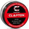 Coilology Prebuilt Performance Coils Clapton 24/36 0.39ohm ni80 3mm ID On White Background