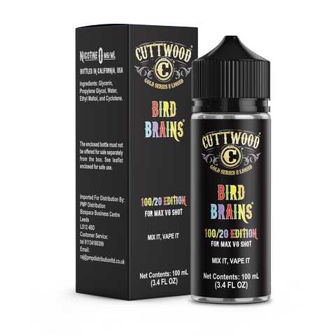 Cuttwood The Sauce Boss 100ml Shortfills Bird Brains On White Background