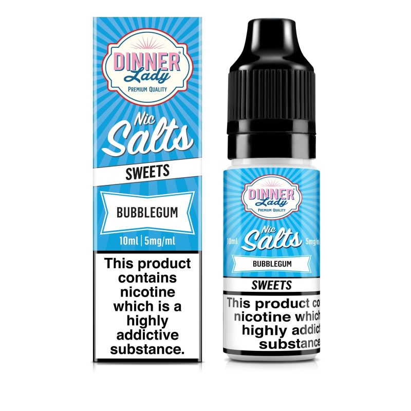 dinner lady bar salt e liquids bubblegum 10mg 35539885621403