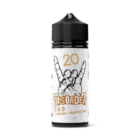 Disorder E-Liquids 100ml Shortfills D.B.D On White Background