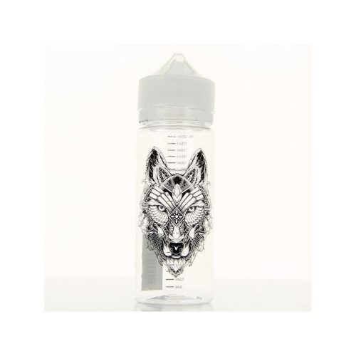 DIY'UP 120ml Chubby Empty Bottle Tattoo Wolf On White Background