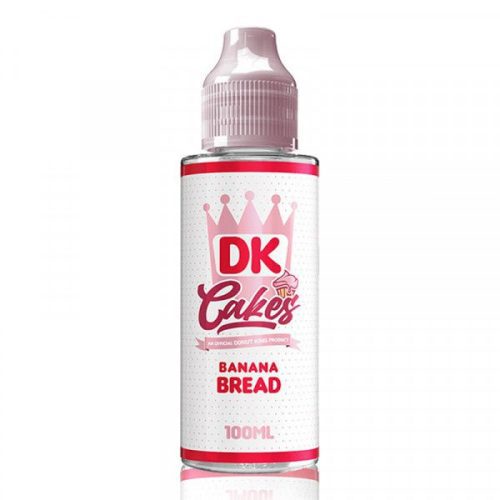 Donut King Cakes 100ml Shortfill E-Liquid Banana Bread On White Background