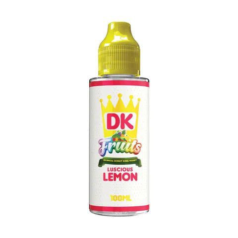 Donut King Fruits 100ml Shortfill E-Liquids Luscious Lemon On White Background