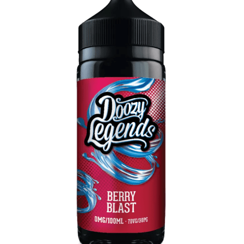 Doozy Legends 100ml Shortfill E-Liquid Berry Blast On White Background