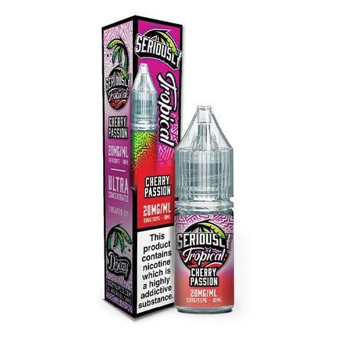 doozy serioualy tropical nic salts cherry passion on white background