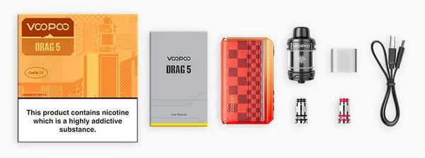 drag 5 vape kit box