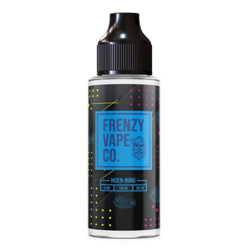 Frenzy Vape Co. 100ml Shortfill E-Liquid Hizen-Burg On White Background