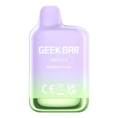 Geek Bar Meloso Mini Disposable Vape Blueberry Ice On White Background