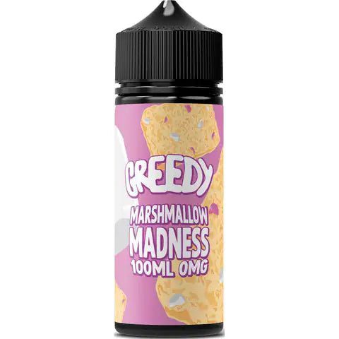 Greedy Bear 100ml Shortfill Marshmallow Madness On White Background