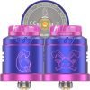 Hellvape Dead Rabbit Solo RDA 6th Anniversary Edition Blue Purple On White Background