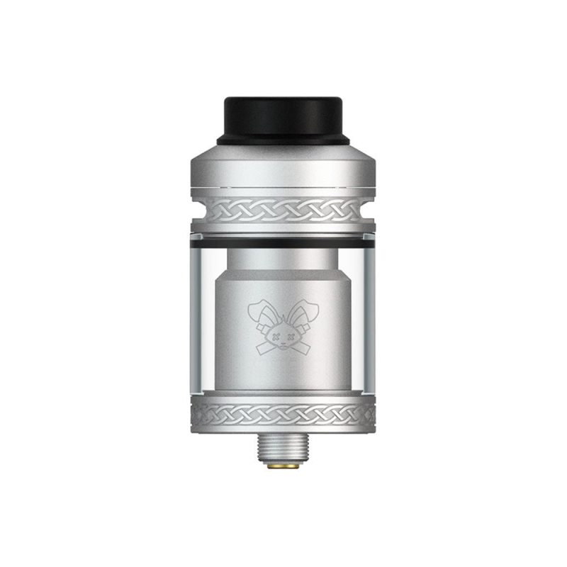 Hellvape Dead Rabbit V2 RTA Matte Stainless Steel On White Background