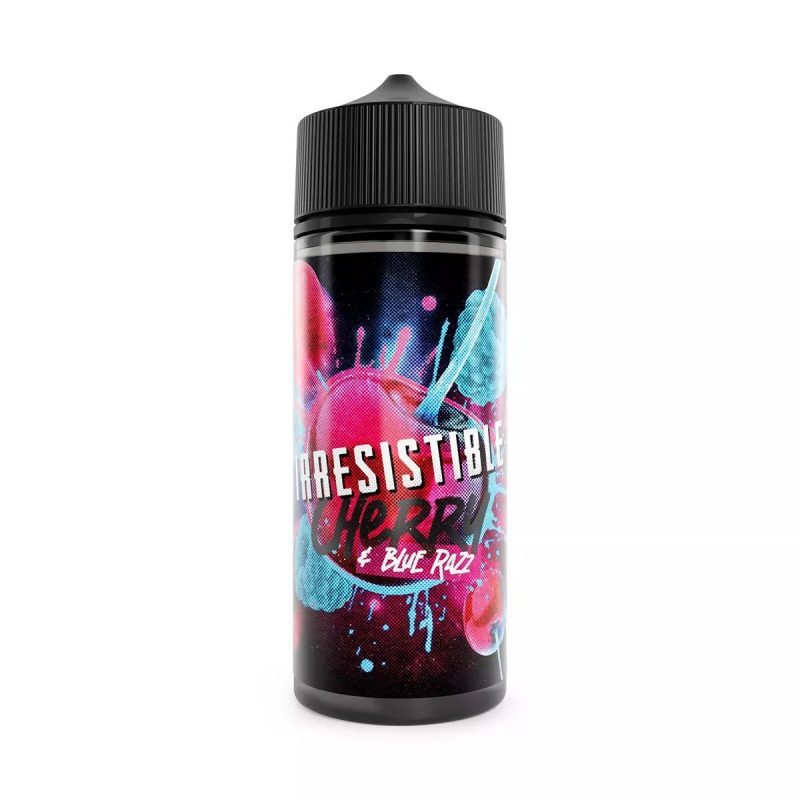 Irresistible Cherry 100ml Shortfill E-Liquids Cherry & Blue Razz On White Background