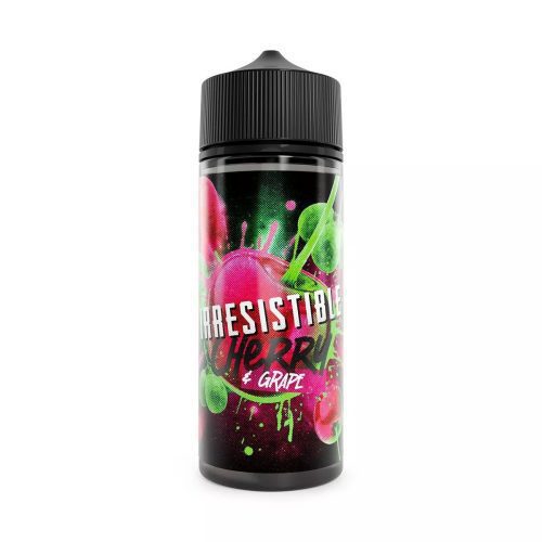 Irresistible Cherry 100ml Shortfill E-Liquids Cherry & Grape On White Background