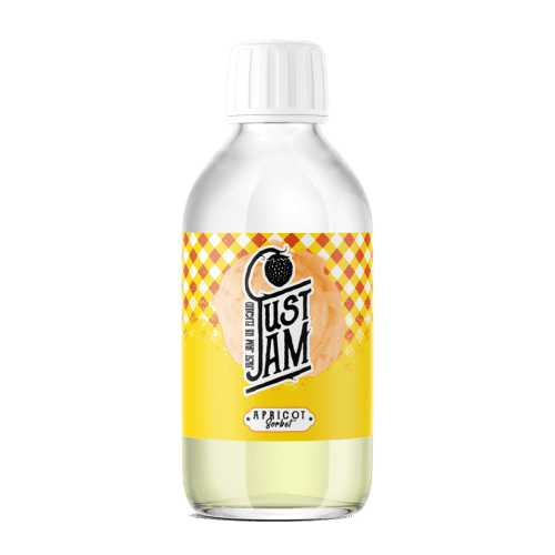 Just Jam 200ml Shortfill E-Liquids On White Background