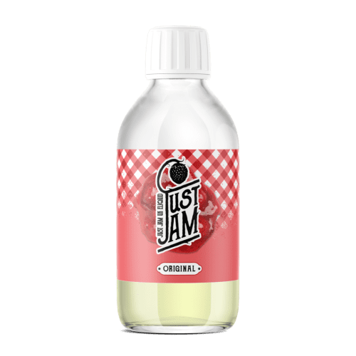 Just Jam 200ml Shortfill E-Liquids Original On White Background