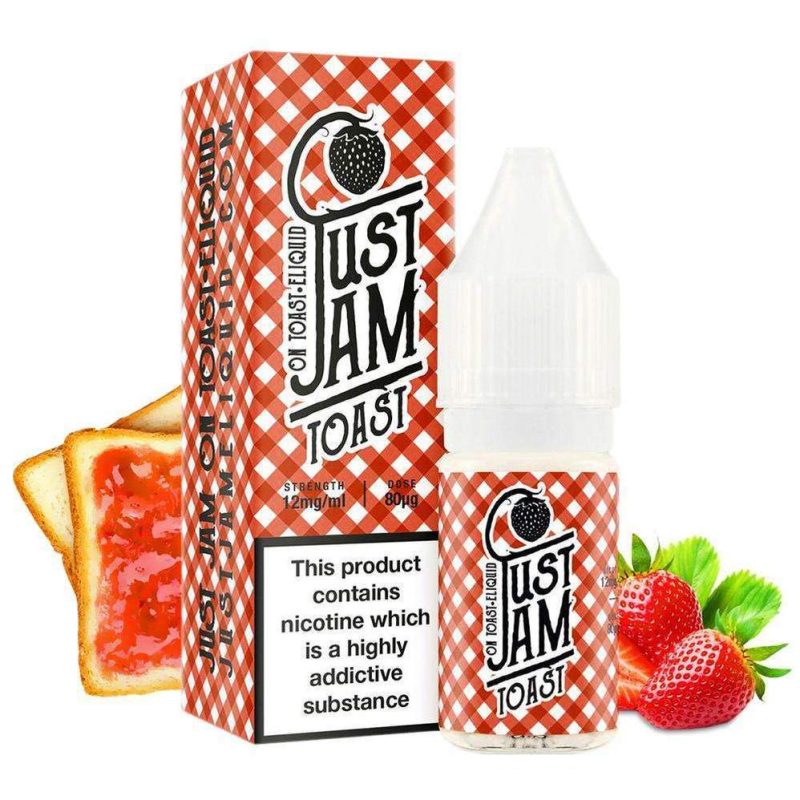 Just Jam 50/50 E-Liquids 10ml 3mg / Toast On White Background