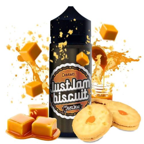 Just Jam Biscuit 100ml Shortfill E-Liquids Caramel On White Background