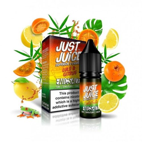 Just Juice Exotic Fruits Nic Salts Lulo & Citrus / 5mg On White Background