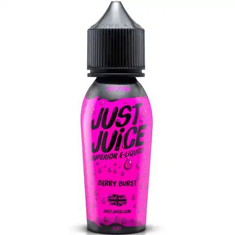 Just Juice Iconic Range E-Liquid 50ml Shortfill Berry Burst On White Background