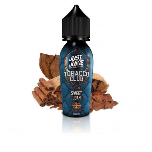 Just Juice Tobacco Club Shortfills Sweet Cubano On White Background