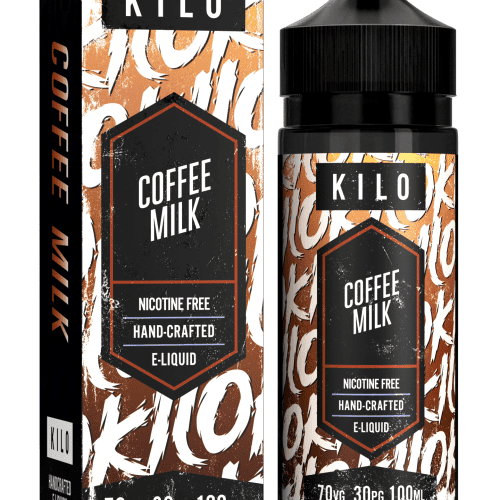 Kilo V2 E-Liquids 100ml Shortfill Range Coffee Milk On White Background