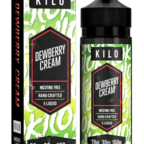 Kilo V2 E-Liquids 100ml Shortfill Range Dewberry Cream On White Background