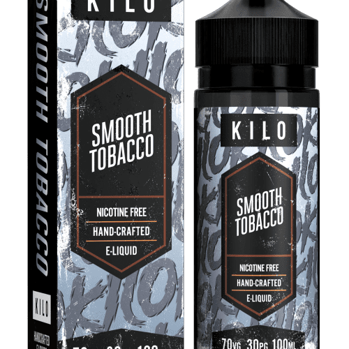 Kilo V2 E-Liquids 100ml Shortfill Range Smooth Tobacco On White Background