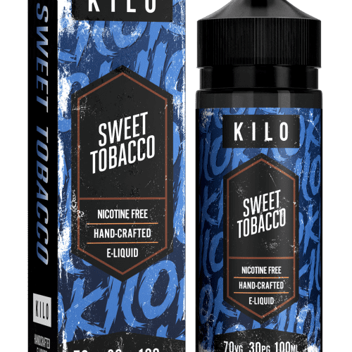 Kilo V2 E-Liquids 100ml Shortfill Range Sweet Tobacco On White Background