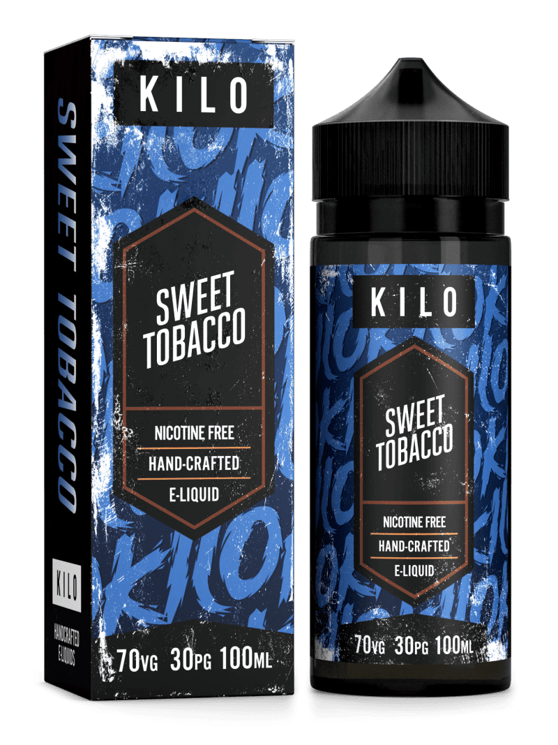 Kilo V2 E-Liquids 100ml Shortfill Range Sweet Tobacco On White Background