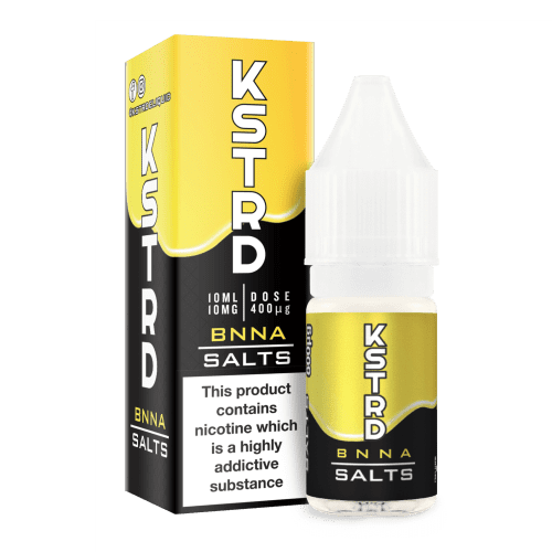 KSTRD E-Liquids 10ml Nic Salts 10mg / BNNA On White Background